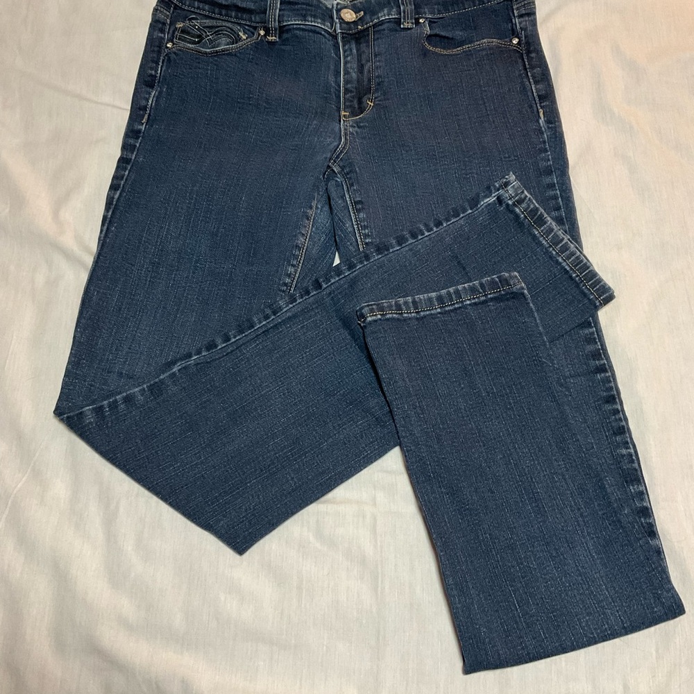 White House Black Market Blue Straight Leg Jeans